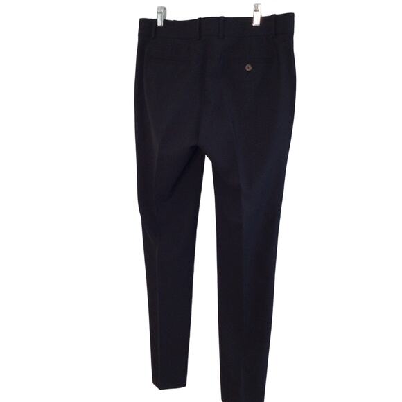J Crew Favorite Fit Tollegno 1900 Made in Italy Navy Wool Blend Trousers Sz 8 - Picture 4 of 6